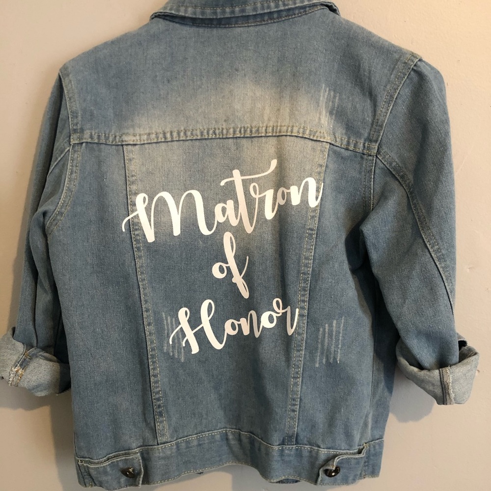 Matron of Honor Jean Jacket